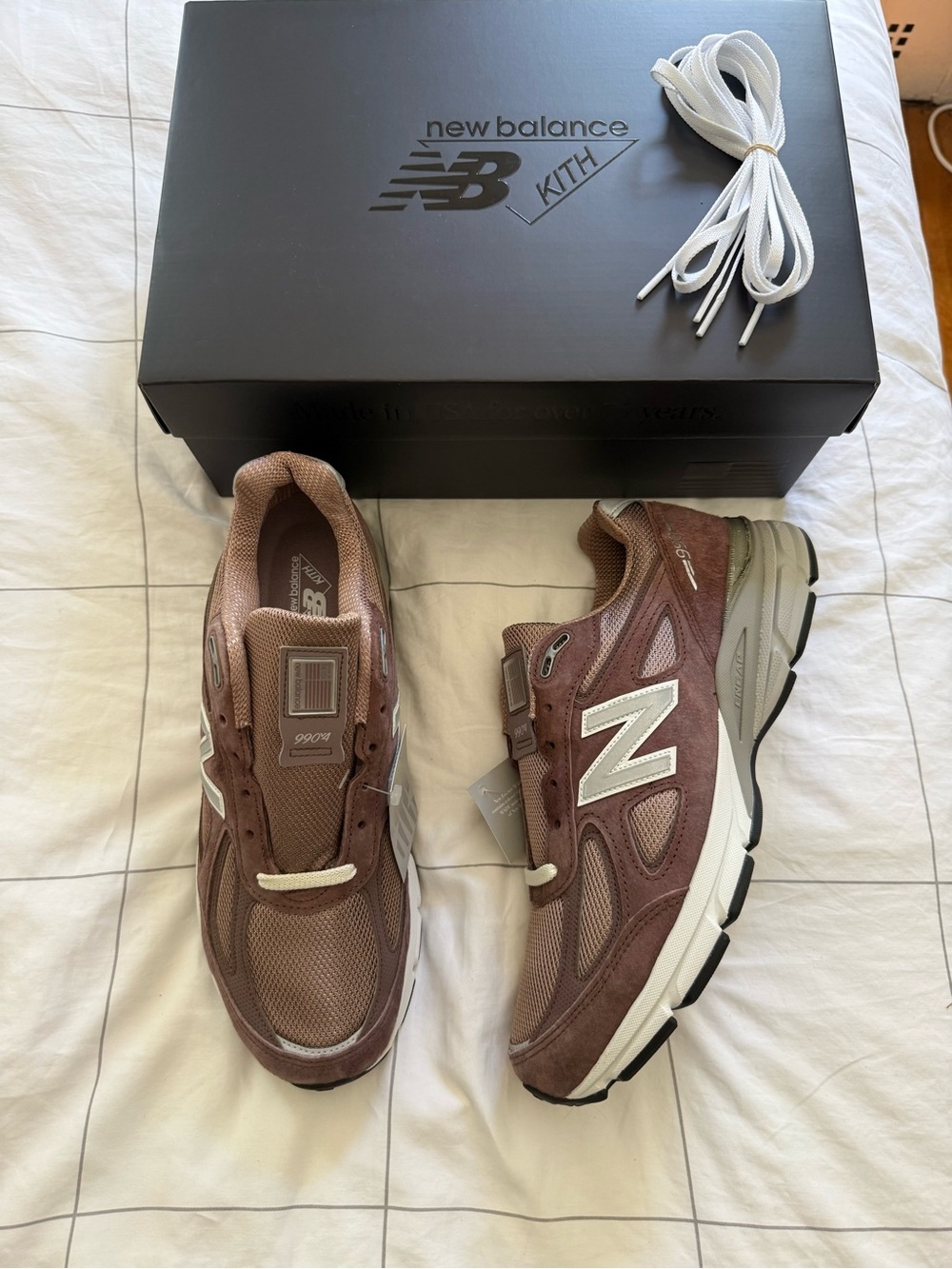 Kith & New Balance Made in USA 990v4 ‘DUSTY MAUVE’ Men’s Size 11 Shoes Sneakers
